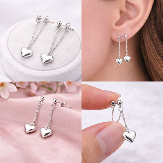 Boucle d'Oreille Love | Modèle Argent